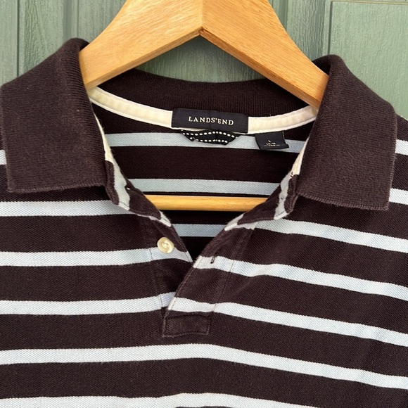Land’s End Boy’s Striped Polo Shirt - Picture 7 of 10